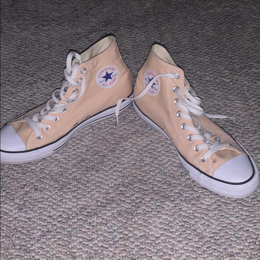 Pale Yellow High Tops
